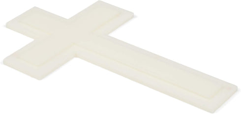 Large Luminous White Cross White 6 x 10 Plastic Glow in the Dark Wall Plaque...