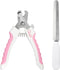 Dudi Pet Cat Nail Clippers and Nail File - Cat Nail Trimmers with Lock Guard - Razor Sharp Grooming Clipper Trimmer Blades for All Breed Sizes - W...