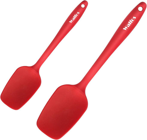 Walfos Silicone Spatula - 600°F High Heat Resistant Kitchen Spoon Spatulas, Strong Steel Core & One-Pieces Seamless Design, Perfect for Cooking Mi...