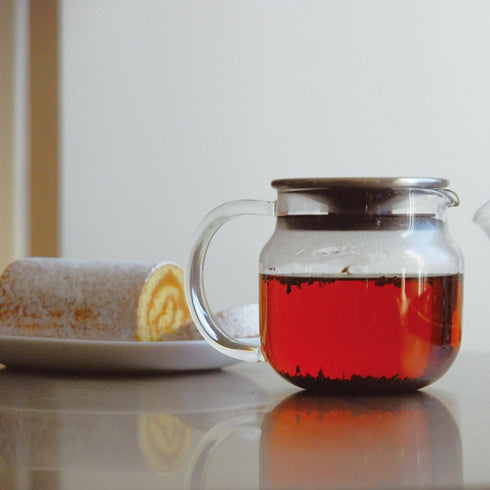 Kinto 8685 One-Touch Teapot, 21.8 fl oz (620 ml), Brown...