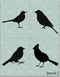 Stencil1 Bird Silhouettes Stencil Reusable Friendly DIY Stencil for Painting, Baking, Crafts, Wall, Furniture Paint - Decor on Walls Fabric & Furn...
