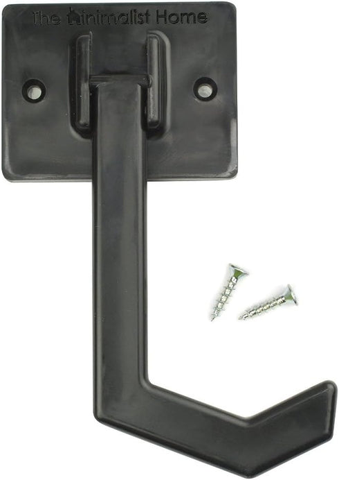 Banana Hanger - Under Cabinet Hook for Bananas or Other Lightweight Kitchen Items. Hook Folds-up When Not in Use. Self-adhesive and Pre-drilled Ho...
