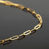 Jabogrii 16.4 Feet Gold Plated Chain for Jewelry Making Welded Stainless Steel Paperclip Oval Link Chains Bulk with Lobster Clasps Jump Rings for ...