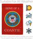Breeze Decor Home of Coastie Garden Flag Armed Forces Coast Guard USCG Semper Paratus United State American Military Veteran Retire Official House...