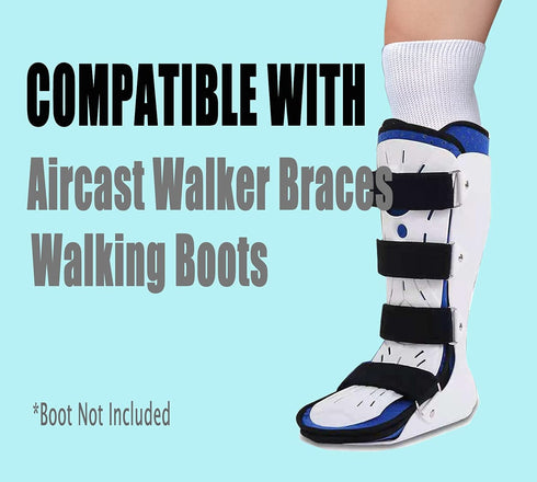 2 Pairs Replacement Sock for Air cast Walking Boot Walker Brace - Air Cam Walkers Fracture Boot Orthopedics Socks Cast Boot Sock 2 Pairs...