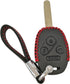 Alegender Hand Sew Leather Keyless Entry Remote Key Fob Case Skin Cover Protector for Honda 3+1 Buttons CRV Accord Civic Polit Remote Control...