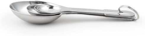 Fox Run 4-Piece Stainless Steel Scoops Measuring, 0.75 x 1.75 x 5.25 inches, Metallic...