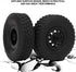 1/16 RC Truck Rubber Tire Black Wheel Tyre Compatible with C-34 1/16 4WD Military Car Parts...