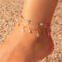 3Pcs Anklet Bracelets for Women Adjustable Boho Beach Crystal Gold Layered Beach Anklet Set Girls Cuban Link Foot Chain Jewelry Gifts...