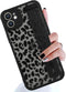 LSL Case for iPhone 11 Black Leopard Cheetah with Wristband Kickstand, Translucent Matte Shockproof Protective Slim Aesthetic Case for Women Girls...