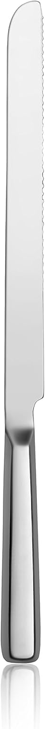 New Star Foodservice 52008 Hollow Handle Bread Knife, 14", Silver...