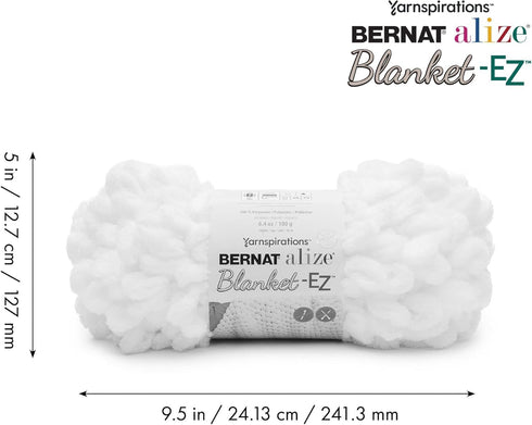 Bernat Alize Blanket-EZ Yarn, Cream...