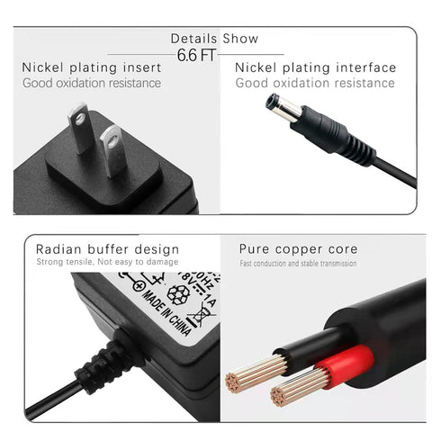 Massage Gun AC DC Power Adapter 18V 2A 1.5A 1A 0.5A Compatible with Naipo, Sharper Image, Hyperice Hypervolt GO Model 55000 001-00 and More 18V Ma...