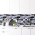 Livebor Peel and Stick Backsplash Wallpaper Kitchen Backsplash Wallpaper 11.8inch x 196.8inch Tile Contact Paper Kitchen Peel and Stick Countertop...