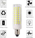 Lxcom Lighting Dimmable E11 LED Corn Bulb 10W Mini Ceramic Candelabra Bulbs (6 Pack)- 102 LEDs 2835 SMD 100W Equivalent Daylight White 6500K T3/T4...
