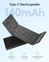 Bluetooth Keyboard, Foldable Keyboard, Portable Keyboard, Travel Keyboard Compatible with Windows iOS Android iPad, iPhone and Tablet (B089)...