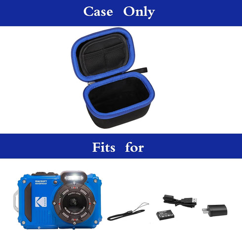 Mchoi Waterproof Hard Carrying Case Replacement for Kodak PIXPRO WPZ2 Rugged Waterproof Digital Camera, Case Only, Blue...