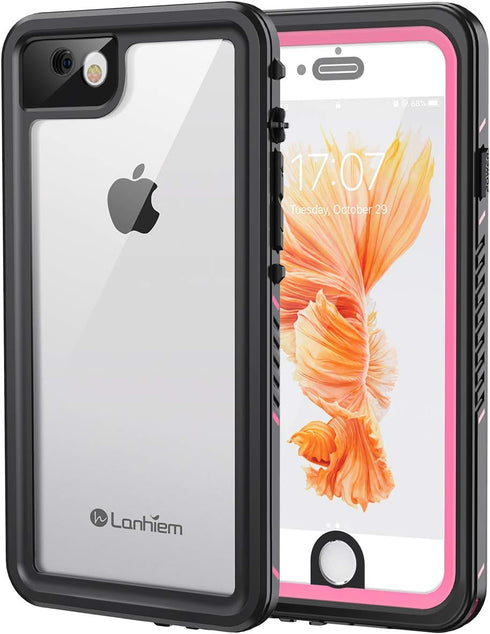 Lanhiem for iPhone SE 2022/2020 Case, for iPhone 7 8 Case, IP68 Waterproof Dustproof Shockproof Case with Built-in Screen Protector, Full Body Und...