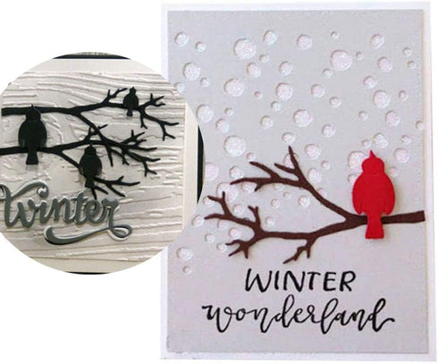 Bird Perch Net Metal Die Cuts,Spring Bird Net Tree Cutting Dies Cut Stencils for DIY Scrapbooking Album Dies Card Making Silver 10.7cm x 12.4cm4.2...