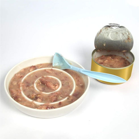 SLSON Cat Slow Feeder Bowl,Ceramic Slow Feed Cat Bowls Heavy and Shallow Wisker Stress-free Pets Dish for Kittens Small Pets Wet Food,White...