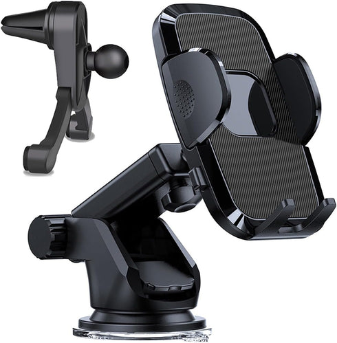 1 PC Car Phone Holder with Silicone Gasket, Shockproof Waterproof Plastic Vehicle Smartphone Mount for 1.96In to 3.54In Equipment, Universal Autom...