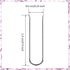 MTLEE 200 Pieces Fork Pins for Quilting Sewing Double Needlecraft Blocking Stainless Steel U-pins for DIY Sewing Jewelry Craft Making, 0.91 x 0.2 ...