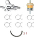 Gas Fuel Oil Filter Clamps Kits, Fuel Hose Inline Fuel Shut Off Valve Petcock Petcock Petrol Switch for ATV Go Karts Motorcycle Dirt Bike Mini Bik...