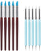 10 PCS Silicone Polymer Clay Sculpting Tool Pen Rubber Tip Color Shaping Wipe Out Carving Pen Brush Modeling Dotting Tool Pottery Craft...