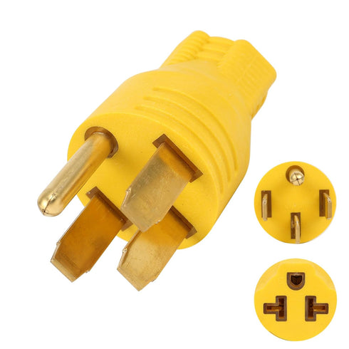 NEMA 14-50P to 5-15R 5-20R 6-15R 6-20R Compact 240V 50 Amp 3 Prong Male Plug to 240V 15 Amp 20 Amp 3 Prong Female Receptacle For Generator Welder ...