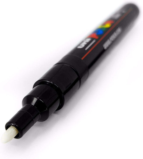 Uni Posca Paint Marker PC-3M Black, 3 Pens Pack(Japan Import)...