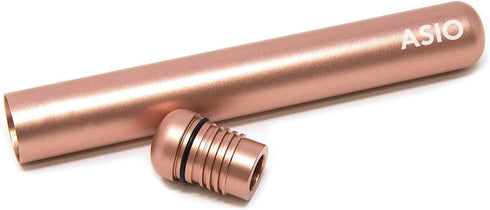 Airtight Storage Tube 2-Pack - Portable Travel Preserve Container Metal Tube | Premium Holder | Leak-Proof Waterproof Case (Rose-Gold and Black).....