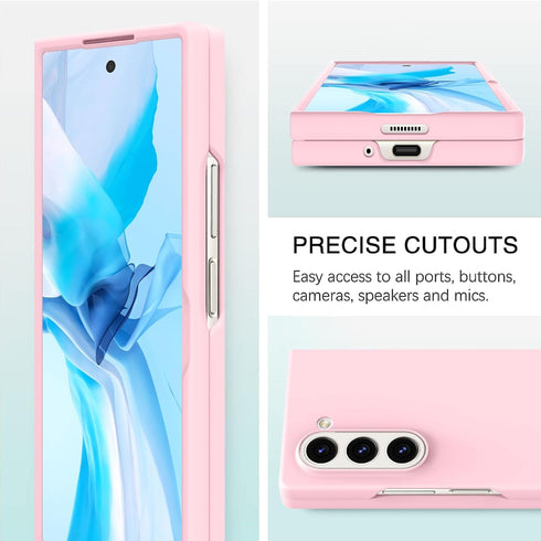 tharlet Compatible with Samsung Galaxy Z Fold 6 Case, Slim Fit Full Body Protection Case for Women Girls, Ultra Thin Hard PC Back Anti Scratch Cov...