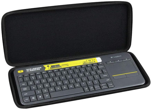Hermitshell Hard EVA Travel Case fits Logitech K400 920-007119 Plus Wireless Touch Keyboard (Nylon Case for Logitech k400)...