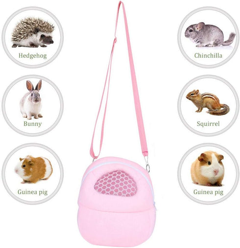 Pet Dog Carrier Bags,Portable African Hedgehog Hamster Breathable Bags,Handbags,Puppy Cat Travel Backpack(S Size:17x12cm/6.7x4.7inch)...