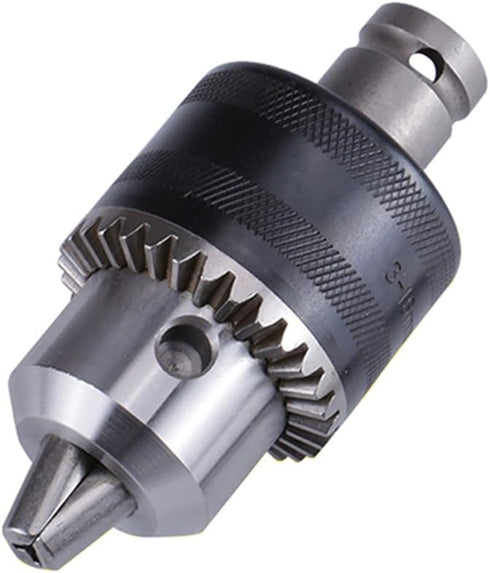 Yakamoz 1.5-13mm Capacity Key Drill Chuck for Air Impact Wrench Converter Conversion Tool | 1/2 Inch Socket Square Female Adapter | 1/2-20 UNF Mou...