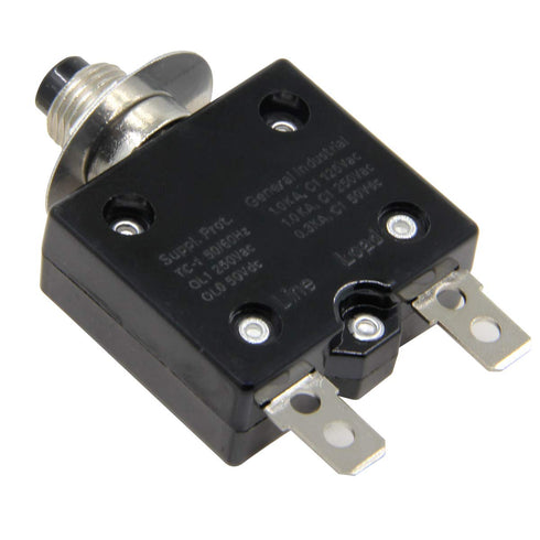 125-250V AC 50V DC Push Button L1 Series Manual Reset Thermal Circuit Breaker 10A...