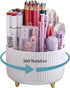 Pen Holder for Desk, Pencil Holder,5 Slots 360° Degree Rotating Desk Organizers and Accessories, Cute Pen Cup Pot for Office, School, Home, Art Su...