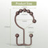 Amazer Shower Curtain Rings, Stainless Steel Shower Curtain Hooks Rings, 12 Pcs Double Glide Shower Rings for Bathroom Shower Curtain Rods Dual Ru...