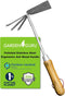 Garden Guru Eco Hand Cultivator Hoe Tiller Tool - 100% Recycled Stainless Steel - Rust Resistant - FSC Certified Wood Ergonomic Handle -Great for ...