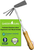 Garden Guru Eco Hand Cultivator Hoe Tiller Tool - 100% Recycled Stainless Steel - Rust Resistant - FSC Certified Wood Ergonomic Handle -Great for ...