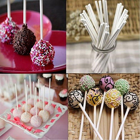 CCINEE 20 Cavity Silicone Cake Pop Mold with 30 pcs of Clear Cellophane Treat Bags 20 pcs Lollipop Sticks and 30 pcs Twist Ties in 6 Colors for Ca...