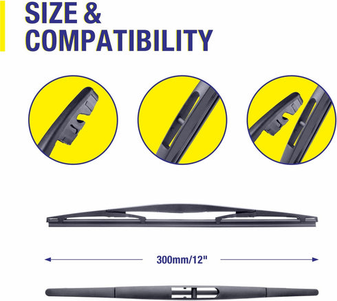 3 Wipers 26"/16"/12" Replacement For SUBARU CrossTrek 2020 2019 2018 Impreza 2020 2019 2018 2017 (Set of 3), 26 Inch+16 Inch Windshield Wiper Blad...