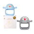 Smily Mia 2pack Penguin Teether for Babies 0-6Month, Silicone Teething Mittens&Baby Chew Toys for 3-6Month, Shower Gift for Baby Boys, Blue+Grey...