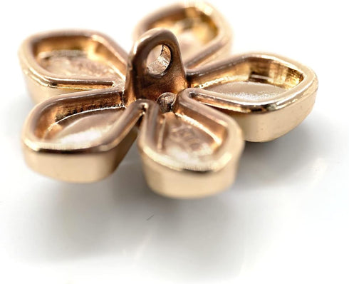 20 pcs Black Enamel Plumeria Metal Sewing Shank Buttons for Coats -23mm -7/8"...