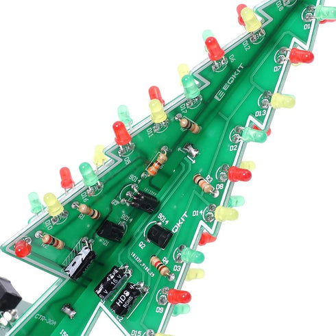 MiOYOOW Christmas Trees LED DIY Kit, Red/Green/Yellow Flash LED Funny Electronic Project Kit for DIY Electronic Enthusiast......