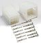 Molex (9-Circuits) Male & Female Receptacle Plug, w/Terminal sockets w/18-24 AWG Standard .062" Pins, Pitch 3.68mm...