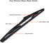 Rear Wiper Arm & Wiper Blade Replacement for Jeep Wrangler 2007-2017 / Jeep Wrangler JK 2018, Factory OE Style Rear Windshield Wiper Arm & Wiper B...
