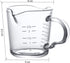 70ml Mini Glass Measuring Cup with handle 2 oz Shot Glass Espresso Jugs Measure Cup Glass Jigger Spirit Round Graduated Beaker Measuring Cup for B...