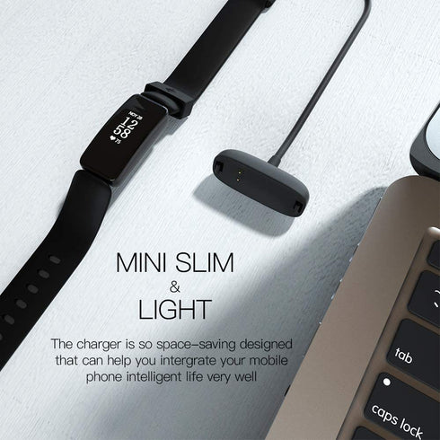 TUCANA Charger Compatible for Fitbit Inspire 2, Charging Dock Station Cradle Holder Charging Clip Premium Plastic Bracket Cable for Inspire 2 Heal...