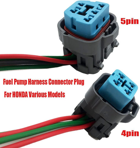 Fuel Pump Harness Connector Plug Replacement Compatible with HONDA Various Models 4PIN 5PIN (4PIN)...